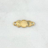 Herraje Placa Nube Divino Niño 0.6gr / 2.2cm / Oro 18K