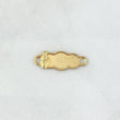 Herraje Placa Nube 0.55gr / 2.2cm / Virgen Milagrosa Silueta Oro Amarillo 18K