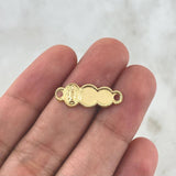 Herraje Placa Nube 0.55gr / 2.2cm / Virgen Milagrosa Ovalada Oro Amarillo 18K