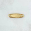 Herraje Placa Ovalada 0.55gr / 2.2cm / Trenzada Oro Amarillo 18K