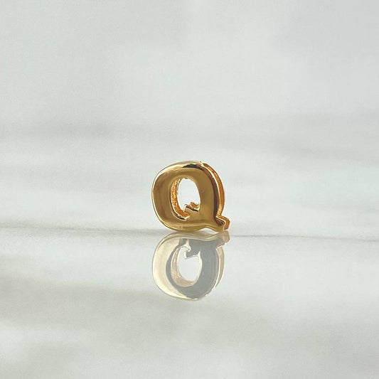 Herraje Letra Q 0.35gr / 0.6cm / Oro Amarillo 18K