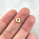 Herraje Letra Q 0.35gr / 0.6cm / Oro Amarillo 18K