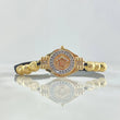 Pulsera Negra Placa Corona 5gr / 6mm Bolas Diamantadas - Circones Blancos Tres Oros 18K ©