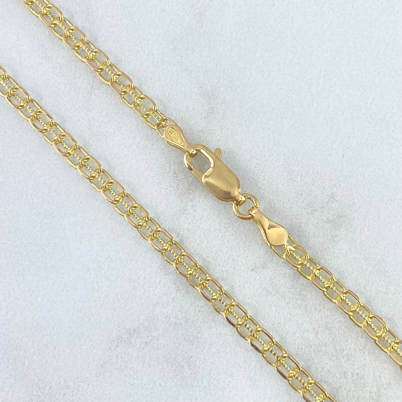Cadena China 7.65gr / 60cm / 3mm Oro Amarillo +0 18K