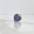 Dije Corazón Morado 0.95gr / 1.6cm / Brillante Electrostático Oro Amarillo 18K *