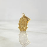 Dije Virgen Guadalupe Silueta 0.65gr / 2cm / Mate - Liso Oro Amarillo 18K