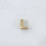 Dije Letra L 0.25gr / 0.5cm / Tambor Oro Amarillo 18K ©