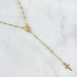 Rosario Virgen Milagrosa 3.25gr / 45cm / 2mm Bolas Lisas - Cruz Lisa Oro Amarillo +4 18K ©