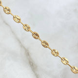 Pulso GC 2.35gr / 18cm / 4mm Diamantado Oro Amarillo 18K
