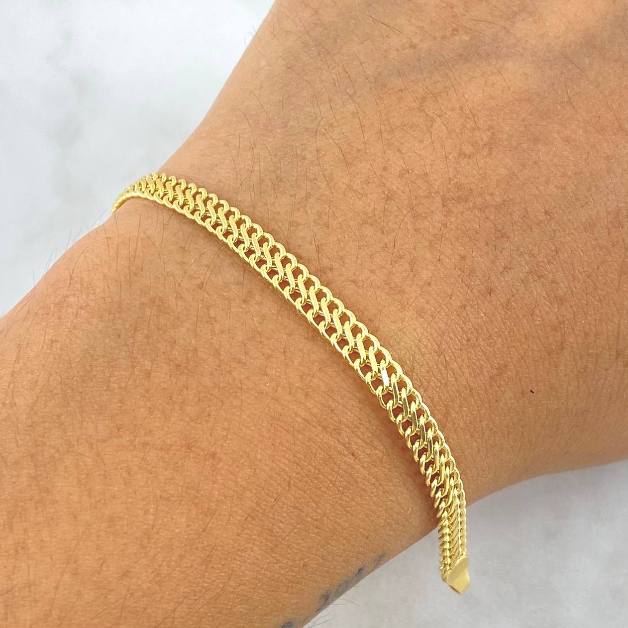 Pulso Sedusa 3gr / 18.5cm / 4mm Oro Amarillo +3 18K *