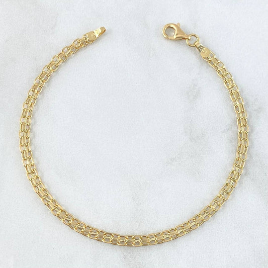 Pulso Chino 2.2gr / 18.5cm / 2.2mm Oro Amarillo +1 18K ©