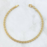 Pulso Chino 2.2gr / 18.5cm / 2.2mm Oro Amarillo +1 18K ©