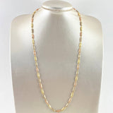 Cadena Rustica Tribal 7.15gr / 60cm / 4mm Tres Oros 18K ©