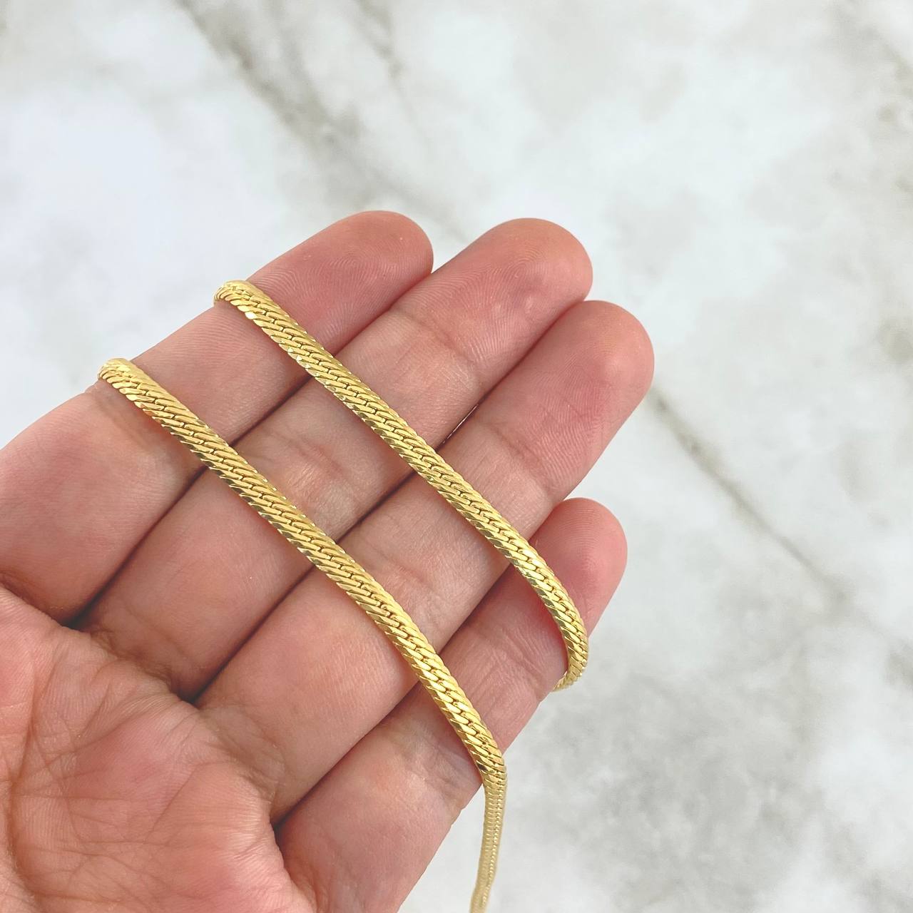 Cadena Serpiente 9.45gr / 45cm / 4mm Oro Amarillo +3 18K ©