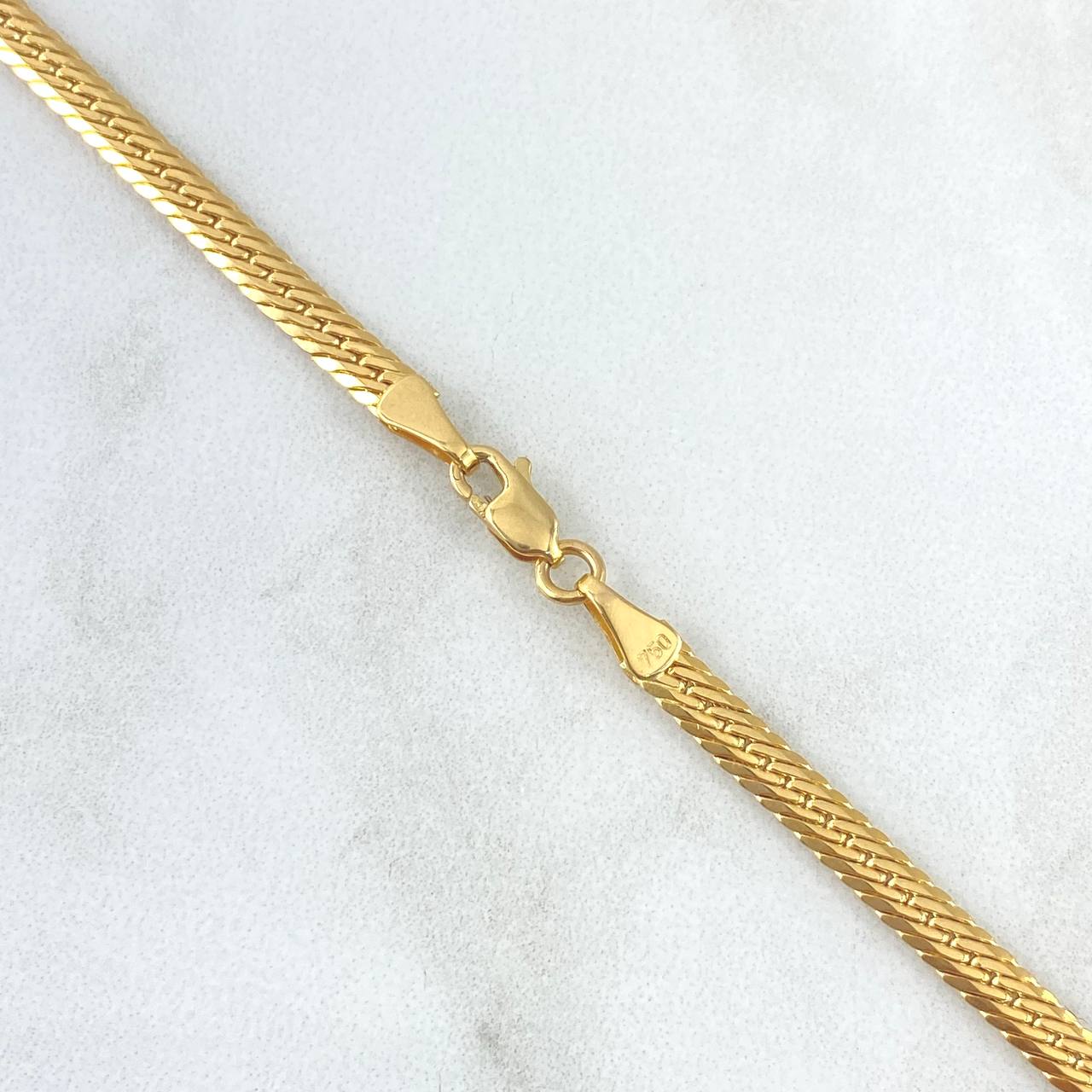Cadena Serpiente 9.45gr / 45cm / 4mm Oro Amarillo +3 18K ©