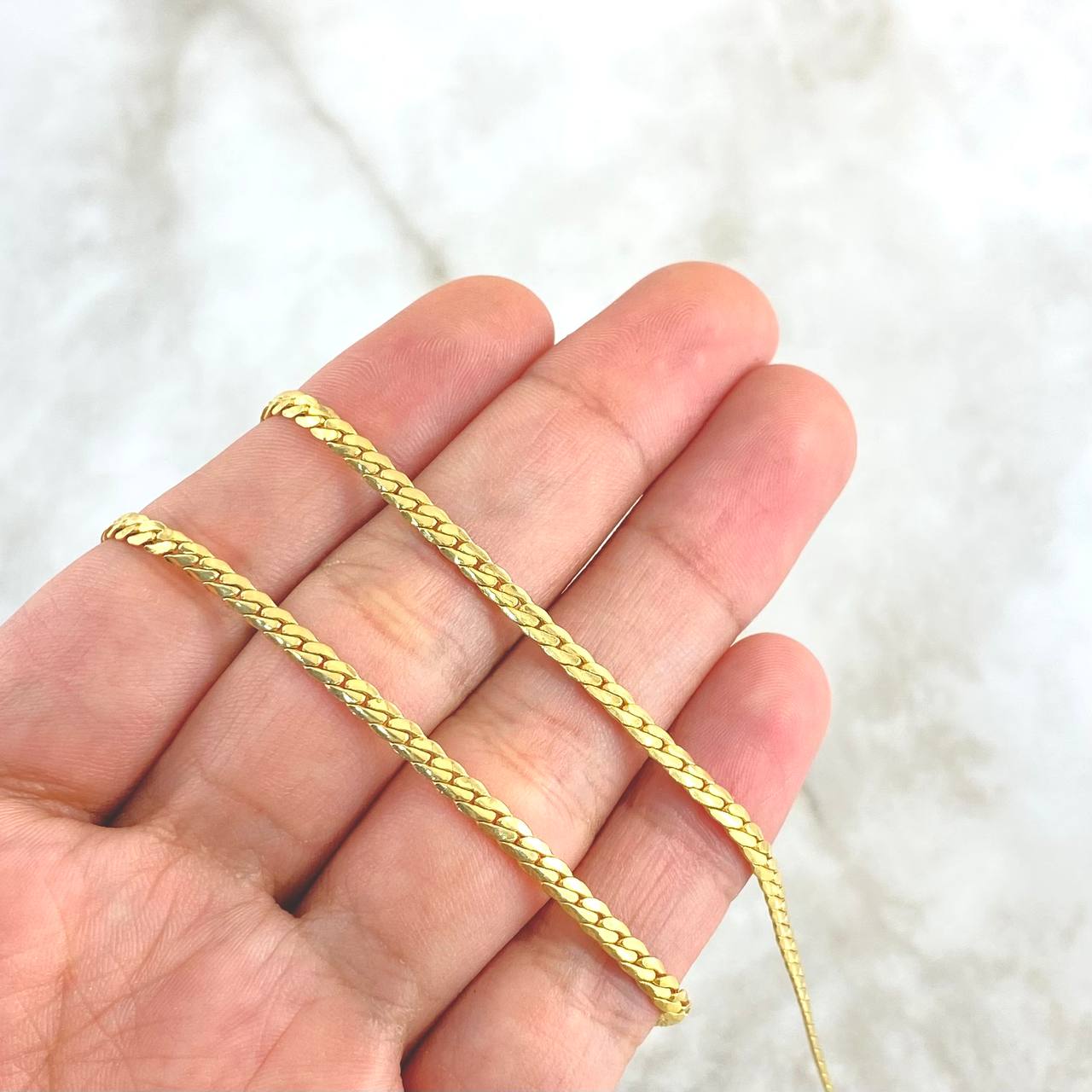Cadena Serpiente 7.55gr / 50cm / 3mm Oro Amarillo +3 18K *
