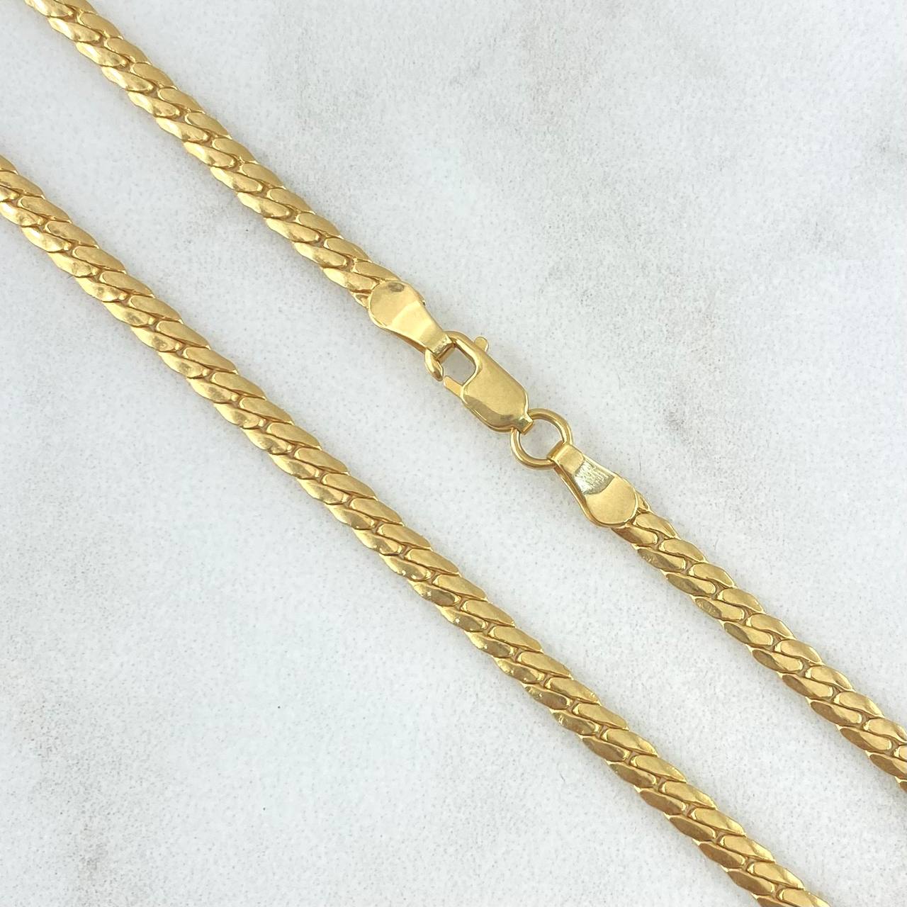 Cadena Serpiente 7.55gr / 50cm / 3mm Oro Amarillo +3 18K *