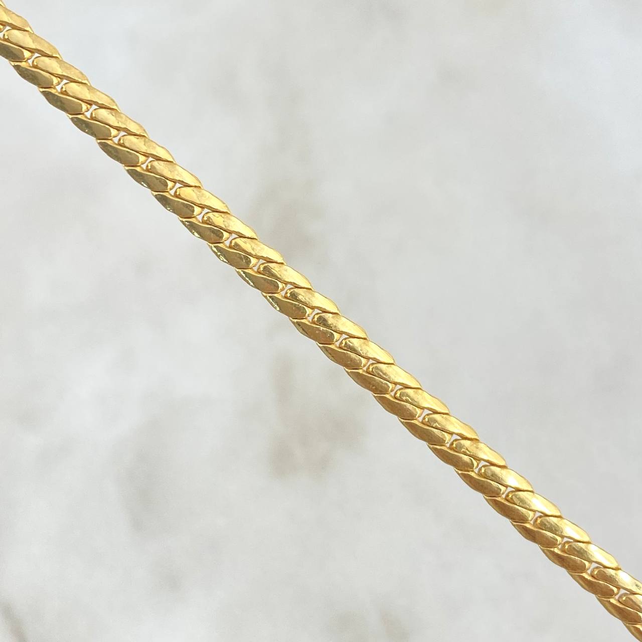 Cadena Serpiente 7.55gr / 50cm / 3mm Oro Amarillo +3 18K *