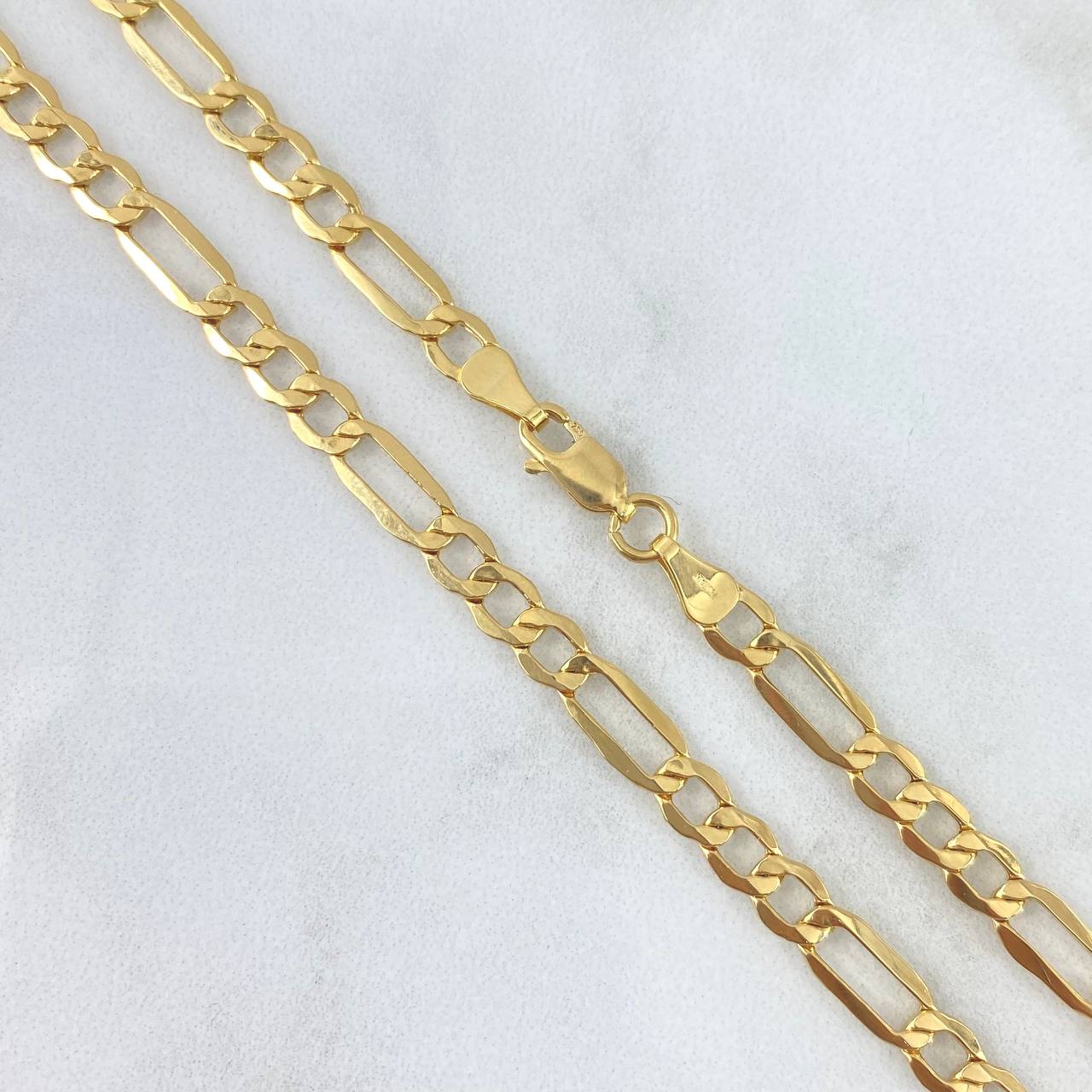 Cadena Figaro 7.3gr / 50cm / 3.7mm Oro Amarillo +0 18K