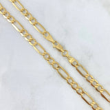 Cadena Figaro 7.3gr / 50cm / 3.7mm Oro Amarillo +0 18K