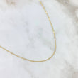 Cadena Flor Cubana 1.7gr / 45cm / 1mm Oro Amarillo +1 18K *