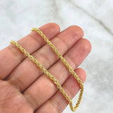 Cadena Lazo 5.2gr / 60cm / 3mm Oro Amarillo +3 18K