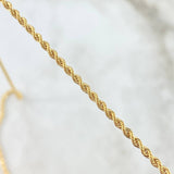 Cadena Lazo 5.1gr / 60cm / 2mm Oro Amarillo +1 18K *