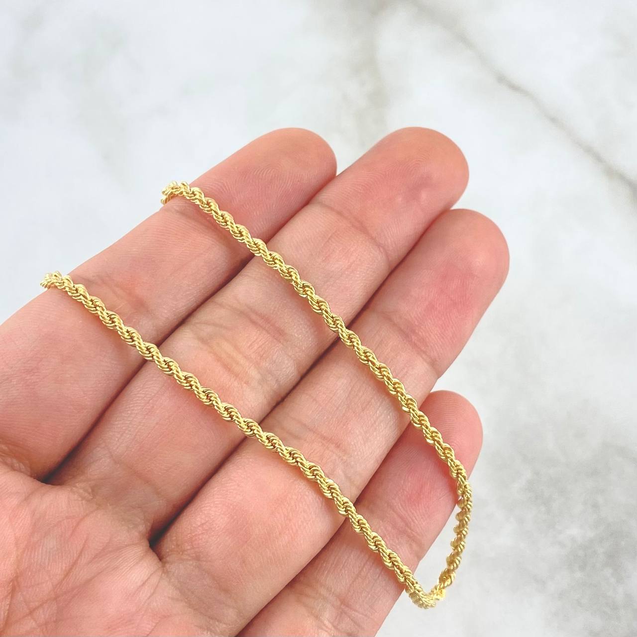 Cadena Lazo 3.25gr / 60cm / 2mm Oro Amarillo +3 18K