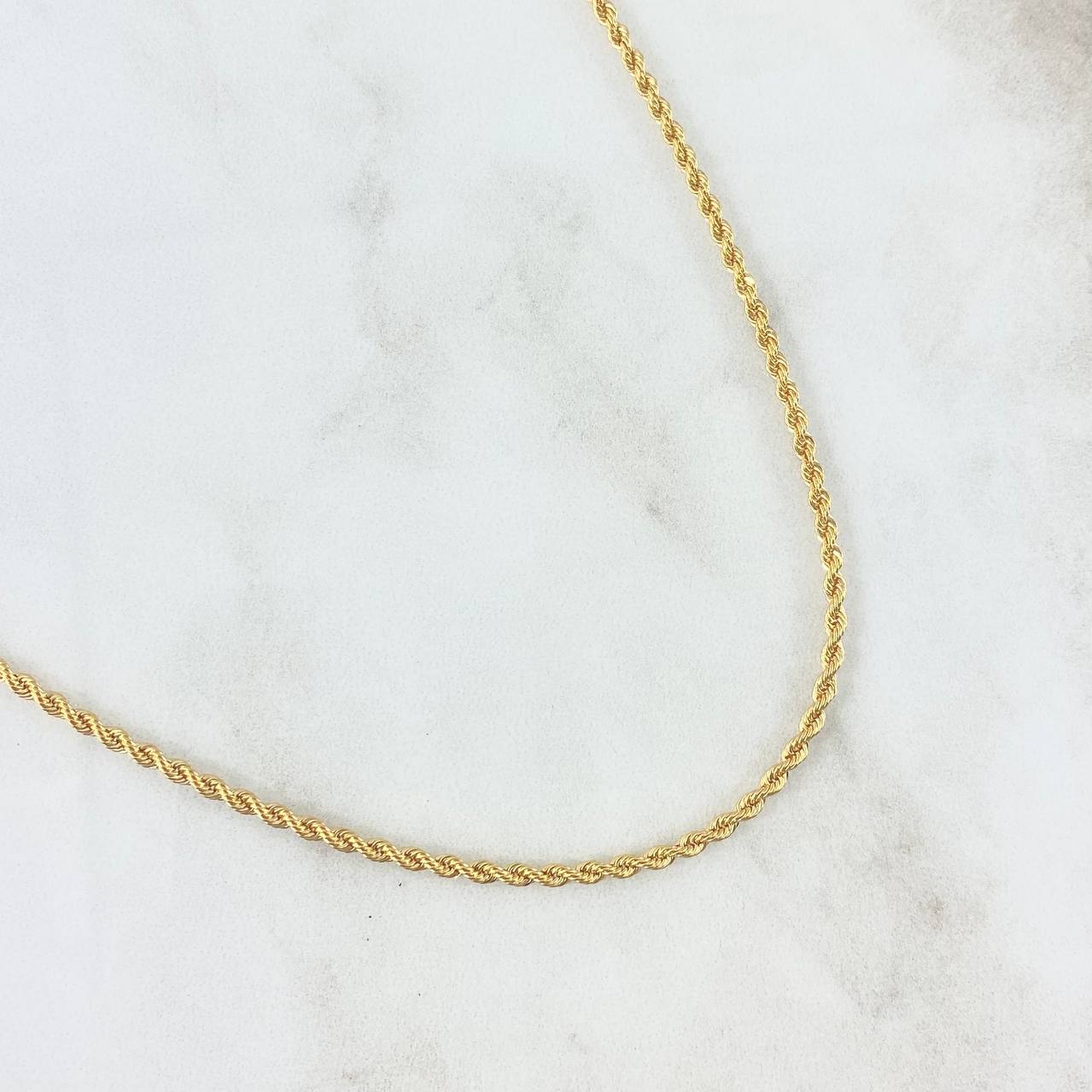 Cadena Lazo 2.8gr / 50cm / 2.2mm Oro Amarillo +3 18K