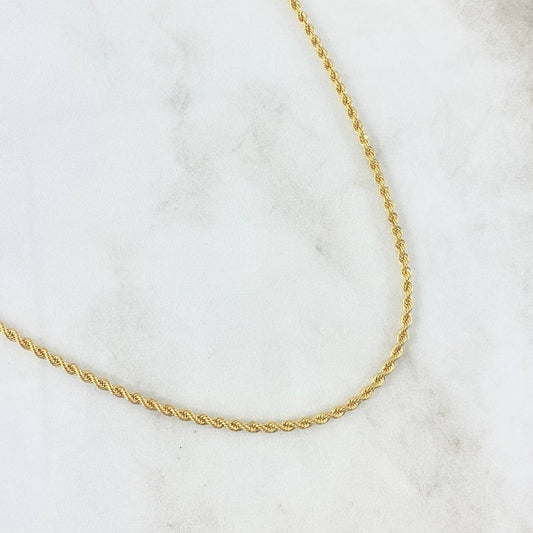 Cadena Lazo 2.8gr / 50cm / 2.2mm Oro Amarillo +3 18K