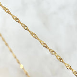 Cadena Singapur 2.3gr / 40cm / 1.9mm Oro Amarillo +3 18K ©