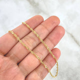 Cadena Singapur 2.3gr / 40cm / 1.9mm Oro Amarillo +3 18K ©