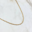 Cadena Plana 10.55gr / 60cm / 3mm Tres Oros +3 18K