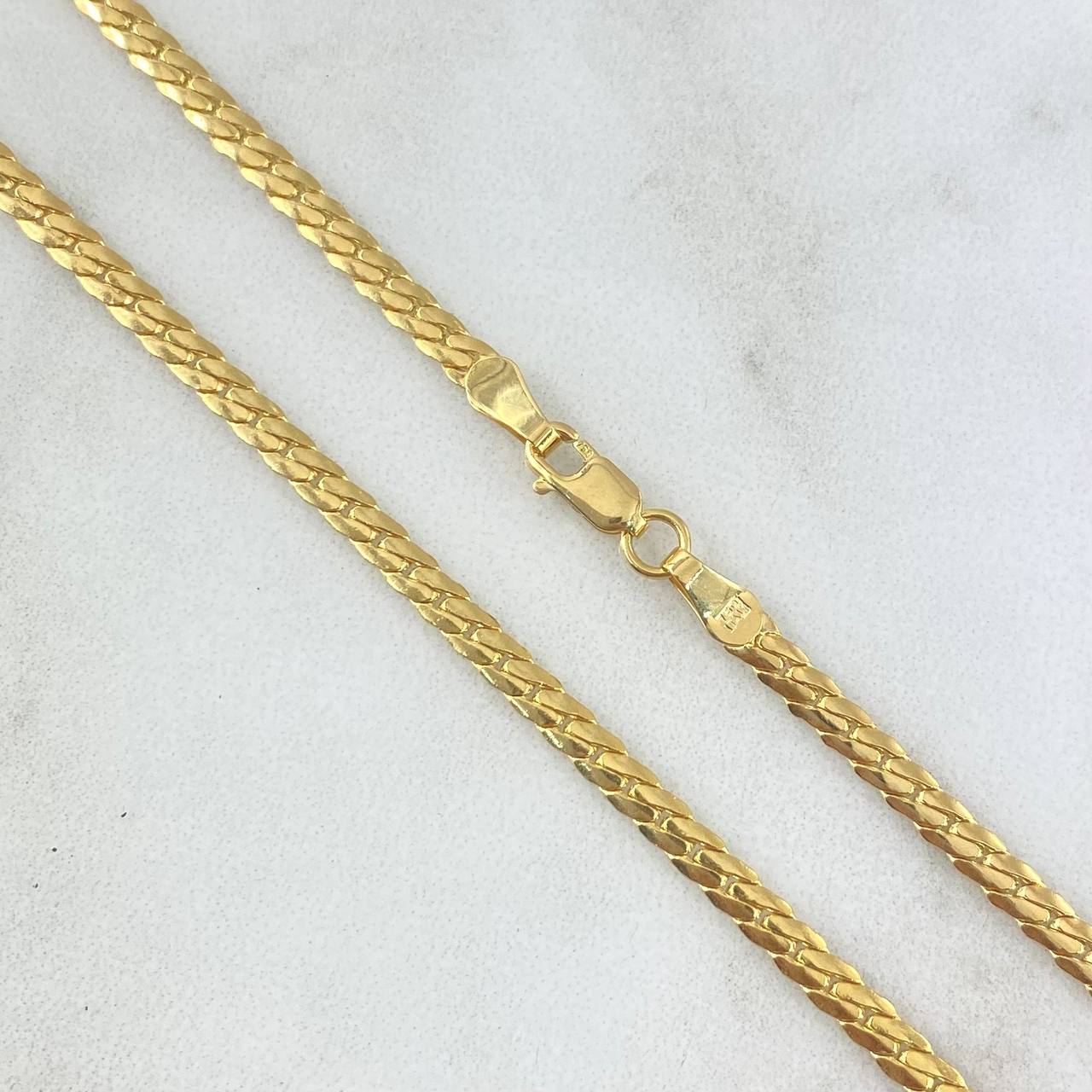 Cadena Serpiente 7.55gr / 60cm / 3mm Oro Amarillo +3 18K ©