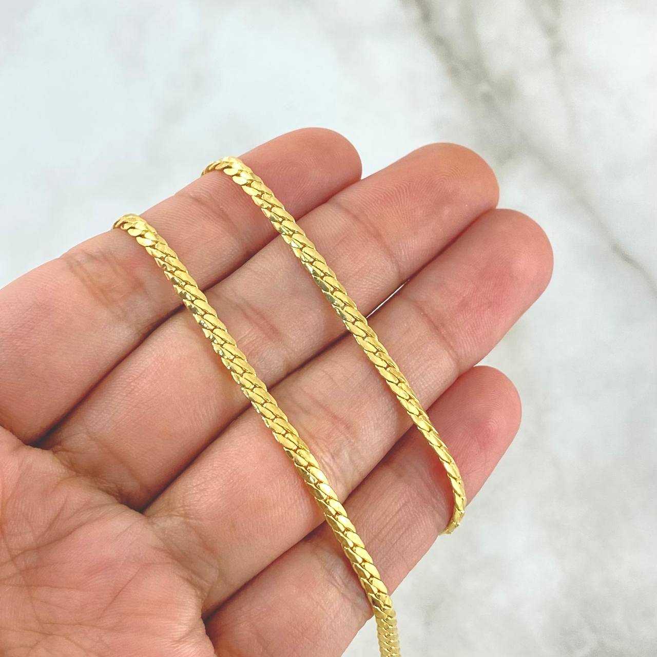 Cadena Serpiente 7.55gr / 60cm / 3mm Oro Amarillo +3 18K ©