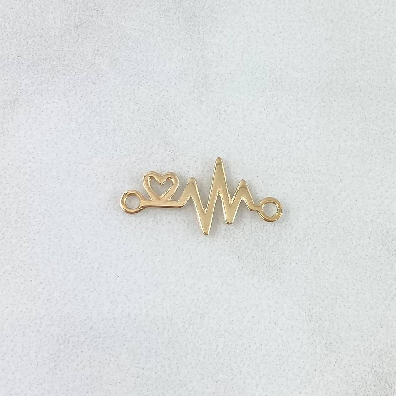 Herraje Electrocardiograma 0.45gr / 1.8cm / Oro Amarillo 18K