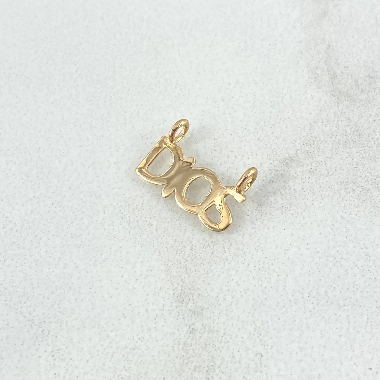Dije Dios 0.2gr / 1.1cm / Liso Oro Amarillo 18K