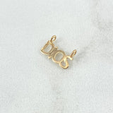 Dije Dios 0.2gr / 1.1cm / Liso Oro Amarillo 18K