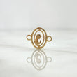Herraje Virgen María Silueta 0.45gr / 1.2cm / Liso Oro Amarillo 18K