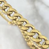 Cadena Cubana 30.2 gr / 60cm / 10mm Broche Cajón Oro Amarillo +2 18K