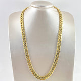 Cadena Cubana 30.2 gr / 60cm / 10mm Broche Cajón Oro Amarillo +2 18K