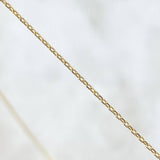 Set Aro Seguido Corazón - Cruz 1.95gr / 40 cm - 43cm / 2.5mm Bolas Diamantadas - Gradual Oro Amarillo +4 18K ©