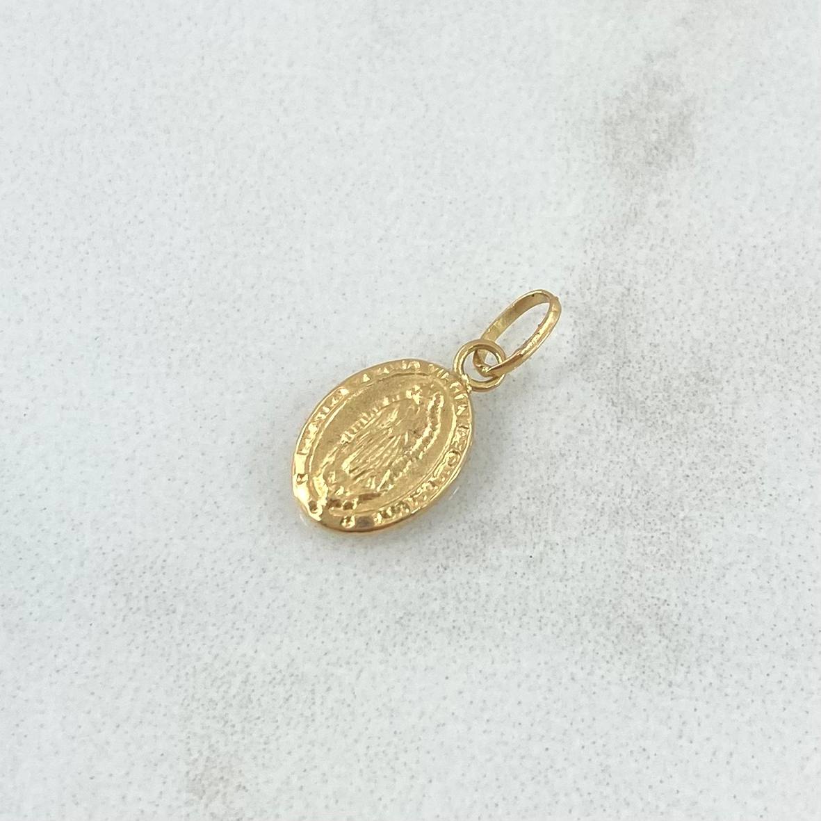Dije Virgen Guadalupe 0.3gr / 1.6cm / Troquelado Oro Amarillo 18K