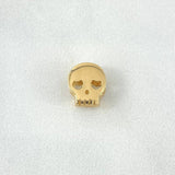Herraje Calavera 1.4gr / 0.8cm / Lisa Oro Amarillo 18K