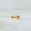 Herraje Cilindro 0.25gr / 1cm / Diamantado Oro Amarillo 18K *