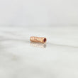 Herraje Cilindro 0.25gr / 1cm / Diamantado Oro Rosa 18K *