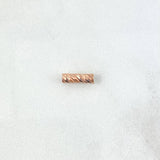 Herraje Cilindro 0.25gr / 1cm / Diamantado Oro Rosa 18K *