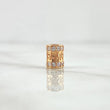 Herraje Barril Tribal 1.45gr / 0.8cm / Circones Blancos Oro Rosa 18K