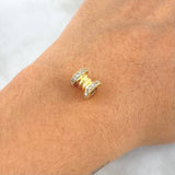 Herraje Rústico Carrete 2.25 g / 0.9 cm Oro Amarillo 18K