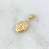 Dije San Miguel Arcangel 0.65gr / 2.1cm / Mate - Liso Oro Amarillo 18K